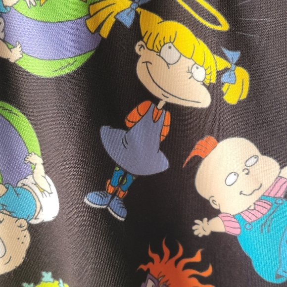 Forever 21 Black Green Full Rugrats Graphic One-Piece Swimsuit Small Multicolor - Picture 8 of 9